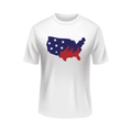 United States  US Flag USA patriotic white t-shirt