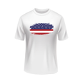 American US Flag USA patriotic white t-shirt