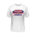 Stars & stripes US United States USA patriotic white t-shirt