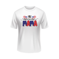 All American mama US United States USA patriotic white t-shirt