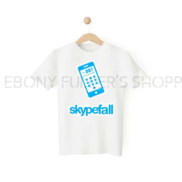 Skypefall Funny White T-shirts Sarcastic Unisex Adult Men Women T Shirts