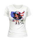 4th of July USA Flag American US United States USA patriotic white t-shirt