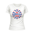 All American Stud USA Patriotic White T-shirt