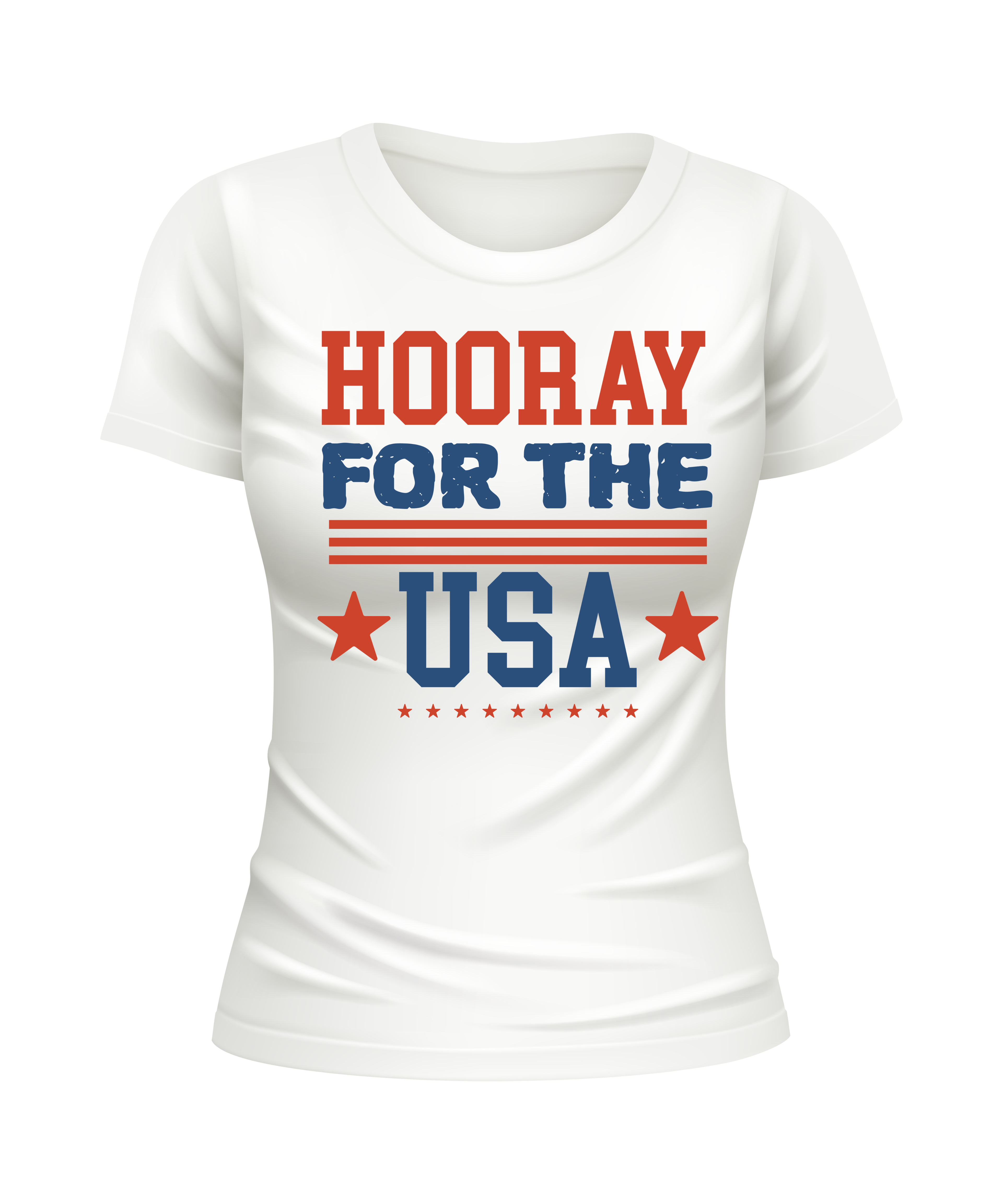 Horray for the USA United States USA patriotic white t-shirt (Copy)