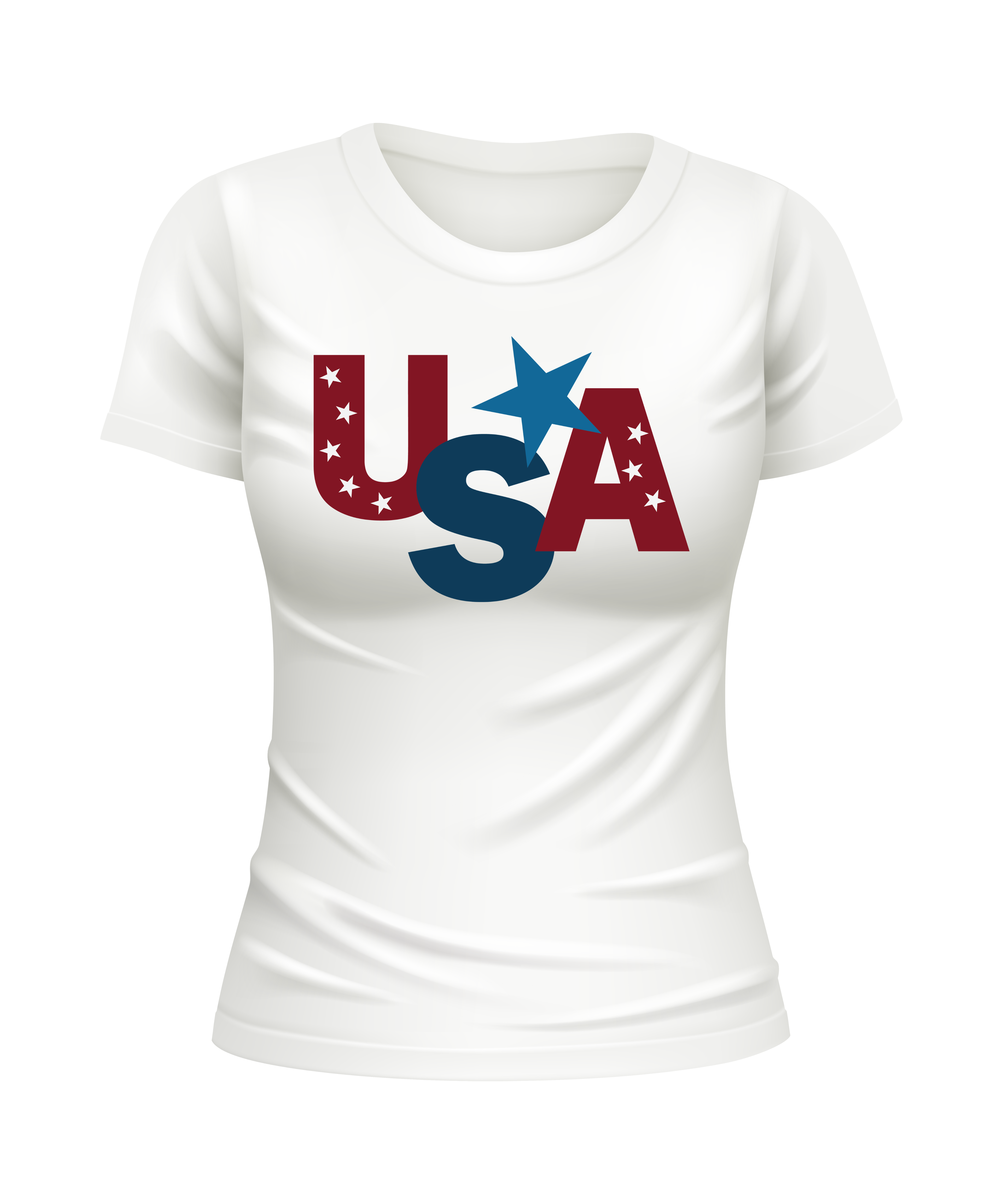 USA American US United States USA patriotic white t-shirt