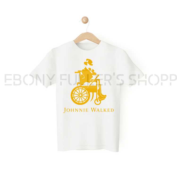 Johnnie Walked Johnny Walker Parody Funny White T-shirts Sarcastic Unisex Adult Men Women T Shirts