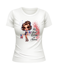 My Heart Belongs To America America American Girl US United States USA patriotic white t-shirt