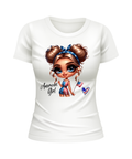American Girl US United States USA patriotic white t-shirt