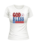 Red, wine & blue USA United States USA patriotic white t-shirt