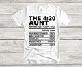 The 420 Aunt Tee Weed Matching Family Smokers Cannabis T-shirts