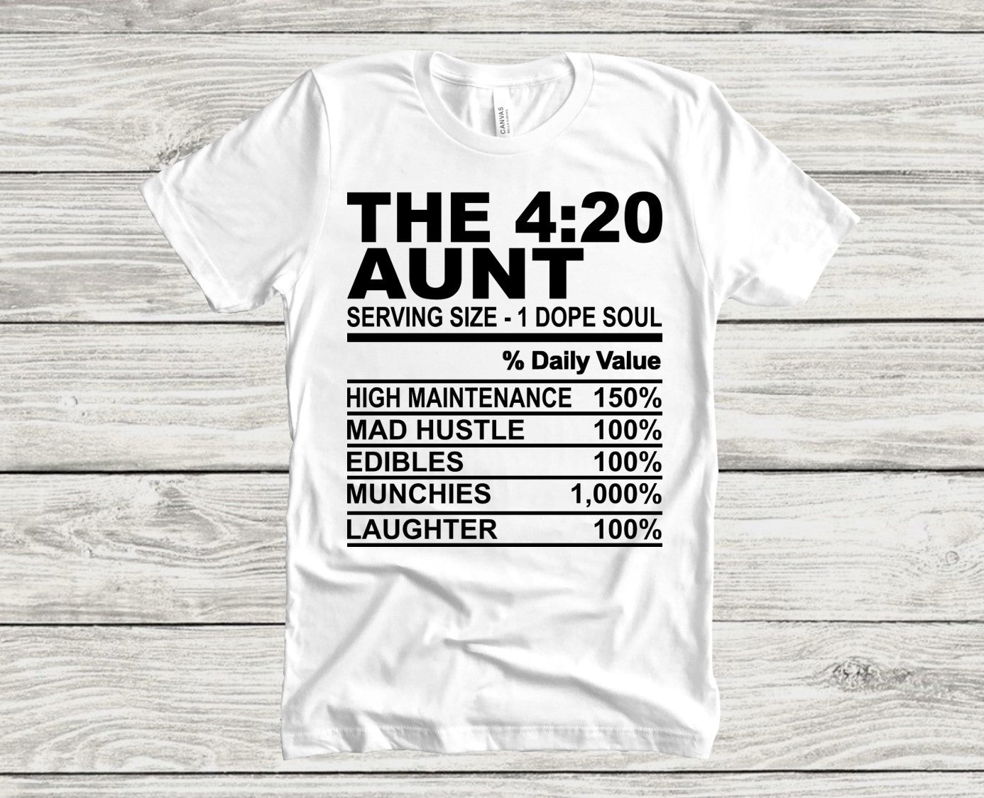 The 420 Aunt Tee Weed Matching Family Smokers Cannabis T-shirts