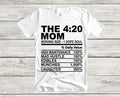 The 420  Mom Tee Weed Matching Family Smokers Cannabis T-shirts)