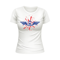 Mr.  Freedom USA Patriotic White T-shirt