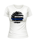 USA Flag Sunflower American US Sunflowers United States USA patriotic white t-shirt