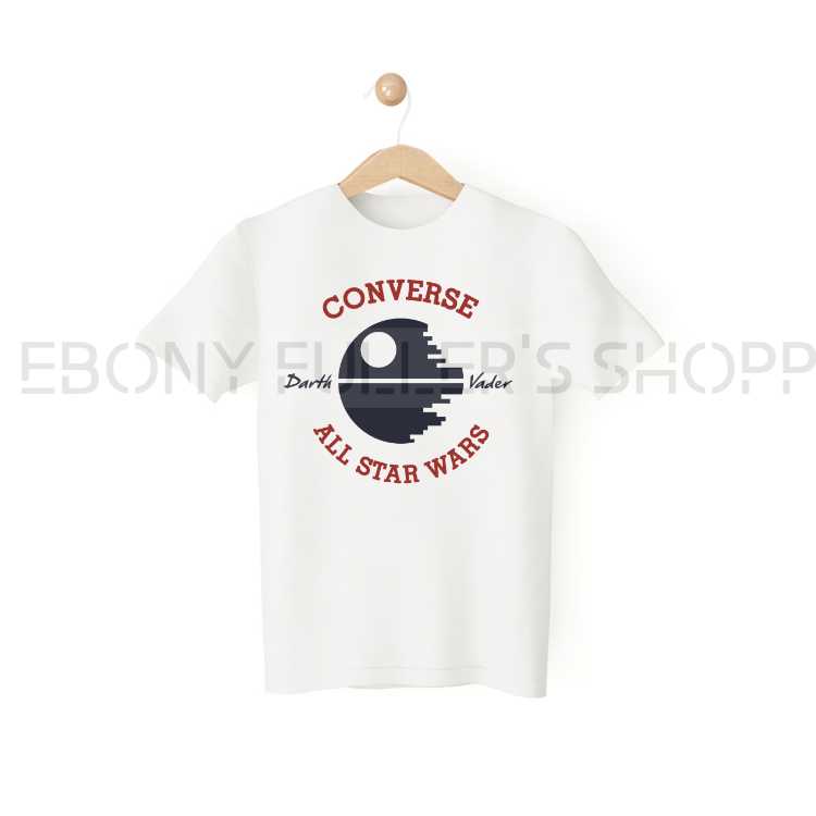 Converse All Star Wars Parody Funny White T-shirts Sarcastic Unisex Adult Men Women T Shirts