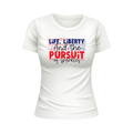 Life liberty and the pursuit of sparkles Patriotic White T-shirt
