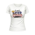 Little Miss Liberty Patriotic White T-shirt