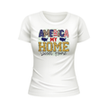 America my home sweet home patriotic white t-shirt