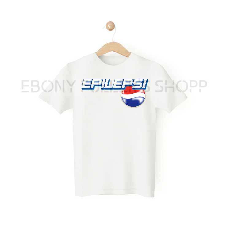 Epilepsi Awareness Fun Pepsi Parody White T-shirts Sarcastic Unisex Adult Men Women T Shirts