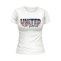 Star spangled stud patriotic white t-shirt