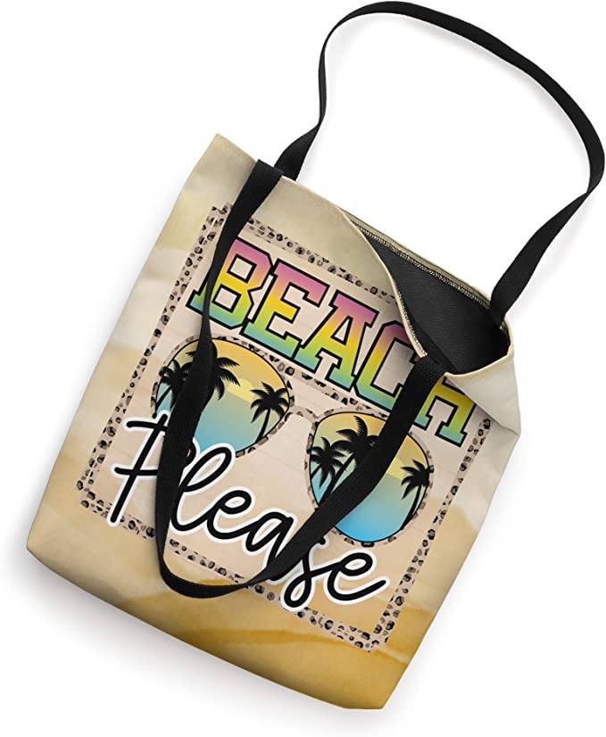 Beach Please Beach Tote Bag Instant Digital Download Transparent PNG Image File - Vacation Bags Summer Beaches Vacation Cruise Designs