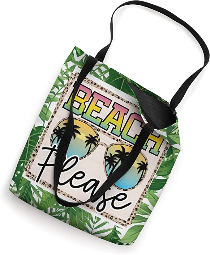 Beach Please Beach Totes Tote Bags Instant Digital Download Transparent PNG Image File - Vacation Bags Summer Beaches Vacation Cruise Designs