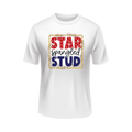 star spangled stud patriotic white t-shirt