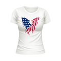 Patriotic Eagle 4th of July T-shirt Independence Day White T shirt