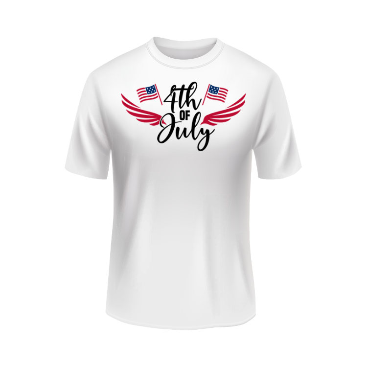 4th of July T-shirt Independence Day White T shirt