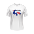 Happy 4th of July USA patriotic white t-shirt
