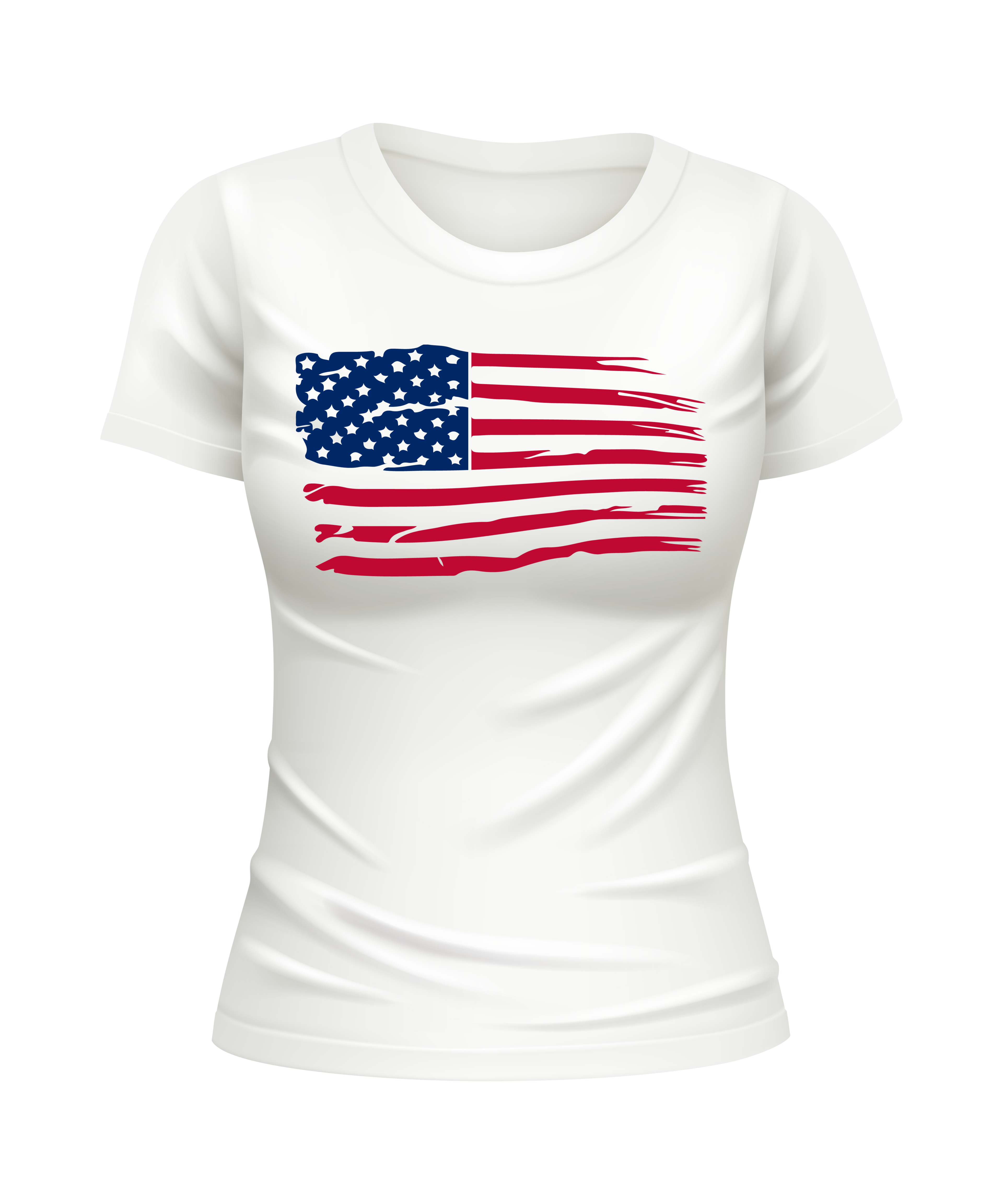 USA Flag American US United States USA patriotic white t-shirt