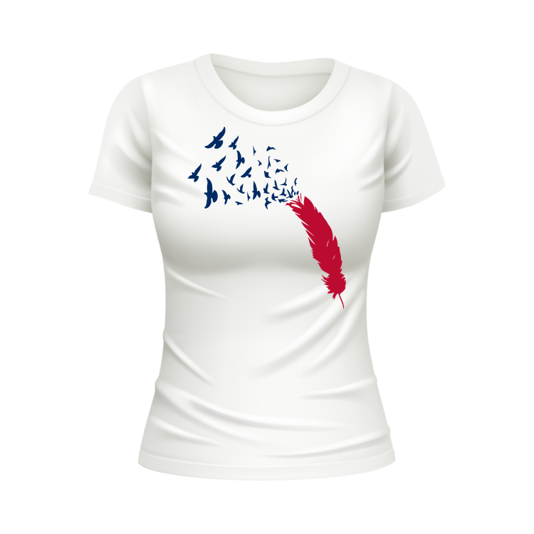 Patriotic eagle feather 4th of July T-shirt Independence Day White T shirt