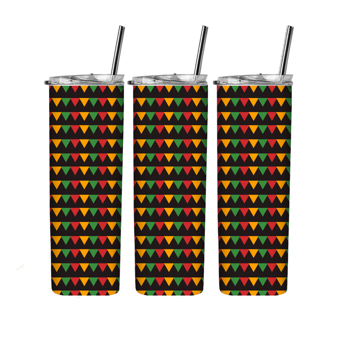 Black history month pre-printed ready to press 20 oz straight tumbler wrap