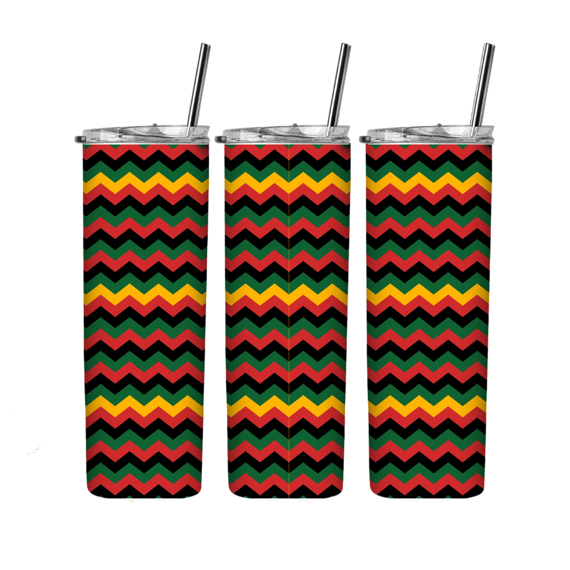 Black history month pre-printed ready to press 20 oz straight tumbler wrap