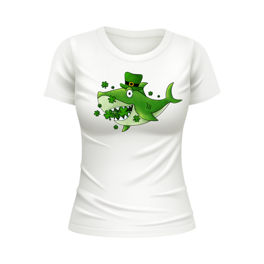 Irish Shark St. Patrick's Day Sublimation T-shirt Transfer Sheet For Irish Ireland DIY Shirt