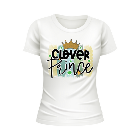 Clover Prince Sublimation Transfers.  St. Patrick's Day Sublimation T-shirt Transfer Sheet For Irish Ireland DIY Shirt