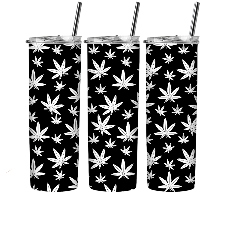 Cannabis sublimation tumbler wrap for weed smokers to make D.I.Y. do it yourself sublimation wraps for 20 oz. tumblers