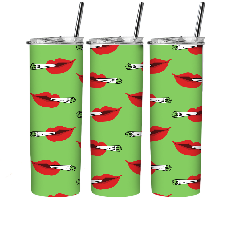 Cannabis sublimation tumbler wrap for weed smokers to make D.I.Y. do it yourself sublimation wraps for 20 oz. tumblers